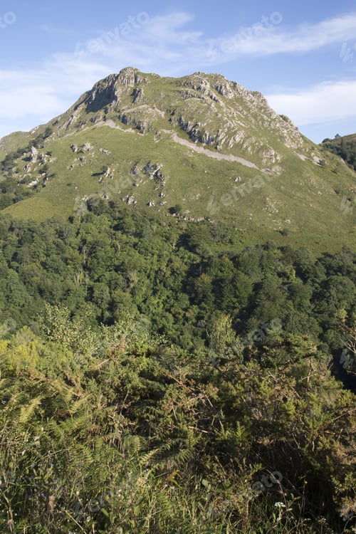 Preview: Peak In Picos De Europa Mountains Outside Riensena, Spain