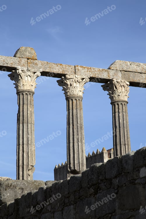Preview: Roman Temple At Evora; Portugal