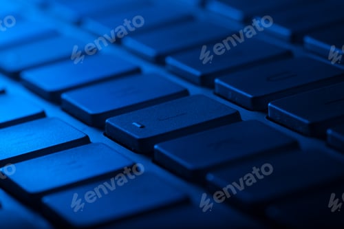 Preview: Computer Keyboard Close-Up With Empty Space