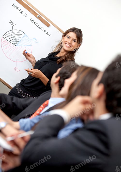 Preview: Business Woman Making A Presentation At The Office