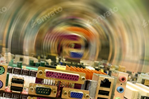 Preview: Abstract Technology - View Of A Mother Board