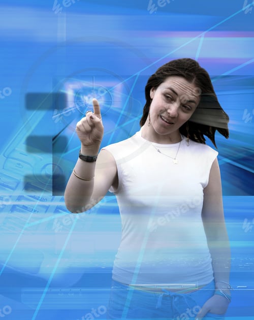 Preview: Blue Technological Girl