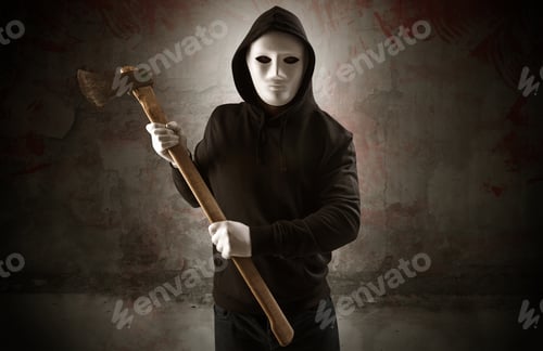 Preview: Armed Assassin In An Empty Bloody Room Concept