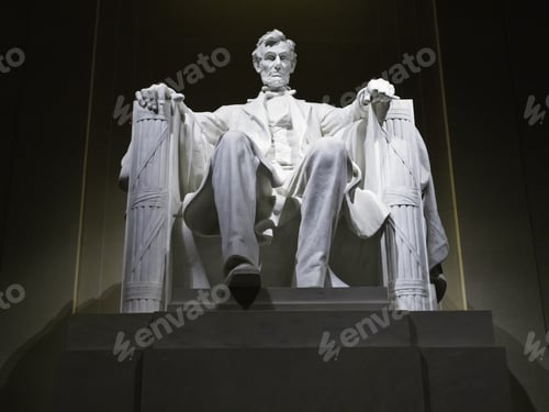 Preview: Lincoln Memorial Statue At Night, Washington, Dc