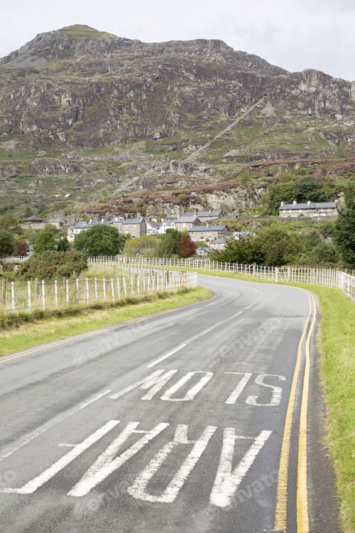 Preview: Tanygrisiau Village At Blaenau Ffestiniog; Wales; Uk
