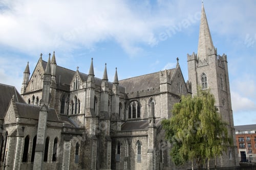 Preview: St Patricks Cathedral Facade; Dublin; Ireland