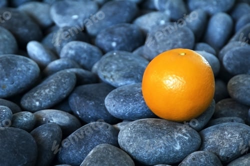 Preview: Orange On Smooth Rocks