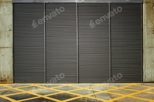 Preview: Industrial Background, Empty Grunge Urban Street.