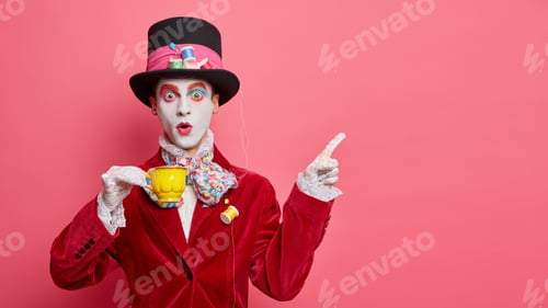 Preview: Insane Mysterious Unique Character Obsessed With Tea Drinking Dressed Fashionably Has Big Hat