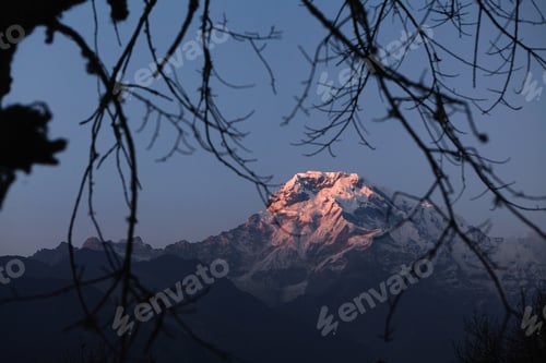 Preview: Beauty And Grandeur Of Wild Nature. Amazing View Of Gorgeous Ancient Mountains With White Craggy