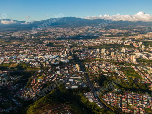 Preview: Beautiful Aerial View Of San Jose City In Costa Rica
