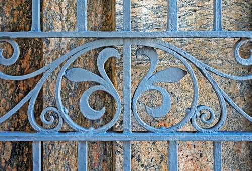 Preview: Ancient Ornamental Grid Detail, Rio De Janeiro, Brazil