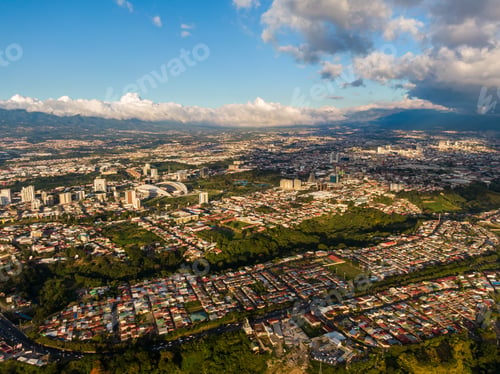Preview: Beautiful Aerial View Of San Jose City In Costa Rica