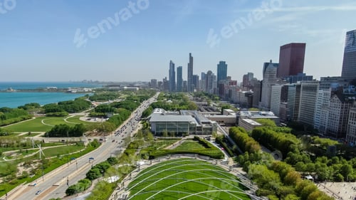 Preview: Beautiful Aerial View Of The Chicago Buildings