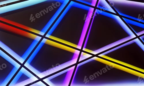 Preview: Light Colorful Lines, Geometric Background
