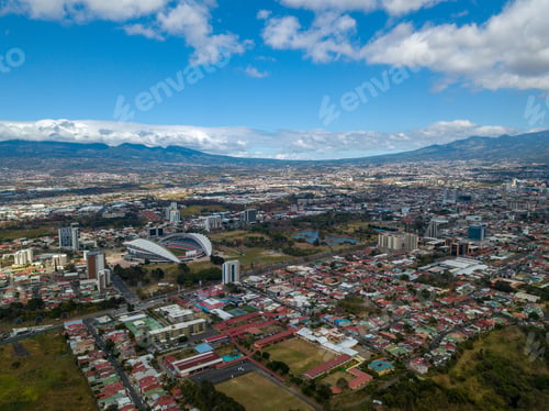 Preview: Beautiful Aerial View Of The City Of San Jose Costa Rica