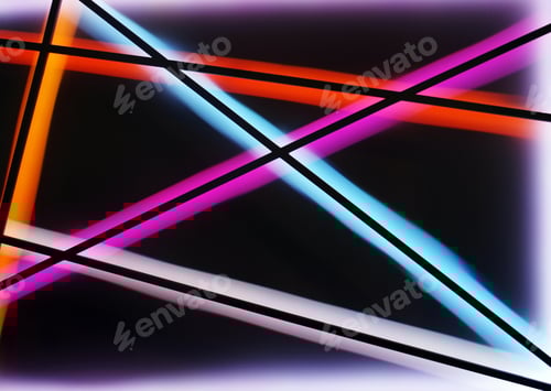 Preview: Light Colorful Lines, Geometric Background
