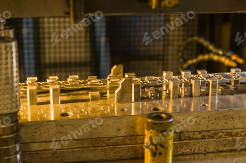 Preview: Beautiful Background Of Metallurgical Equipment For Industrial And Technological Themes.