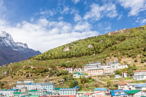 Preview: Namche Bazaar Village On The Way To Everest Base. Nepal. Asia.