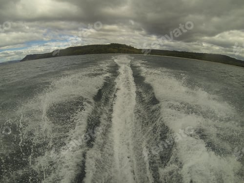 Preview: Speed Boat Wake At Sea