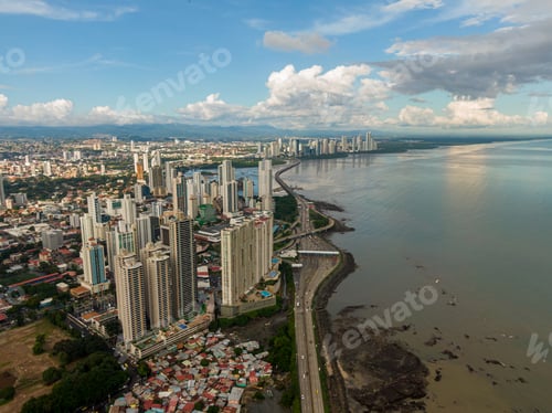 Preview: Beautiful Aerial View Of Panama City Skyscrapers