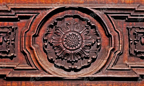 Preview: Carved Wood, Church Door Detail, Rio De Janeiro, Brazil