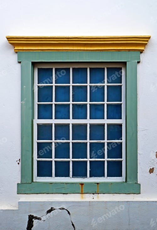 Preview: Colonial Window In Sao Joao Del Rei, Minas Gerais, Brazil