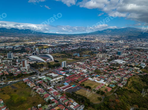 Preview: Beautiful Aerial View Of The City Of San Jose Costa Rica