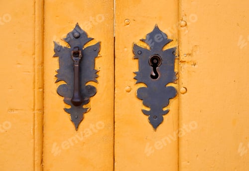Preview: Ancient Colonial Door Detail, Tiradentes, Minas Gerais, Brazil