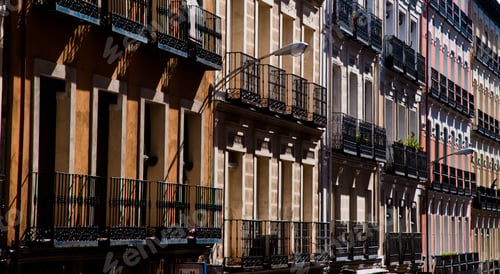 Preview: Facades And Windows In Madrid Spain
