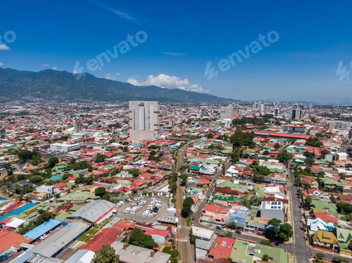 Preview: Beautiful Aerial View Of The Town Of San Pedro Costa Rica