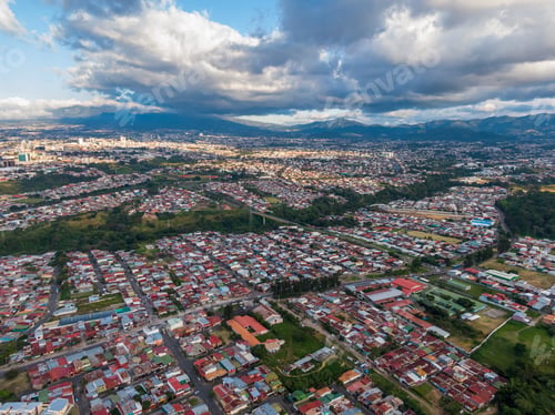 Preview: Beautiful Aerial View Of San Jose City In Costa Rica