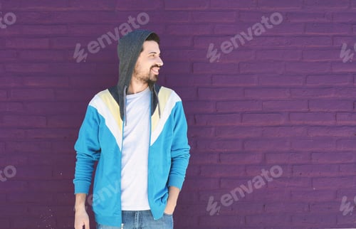 Preview: Portrait Of Young Latin Man. Urban Scene.