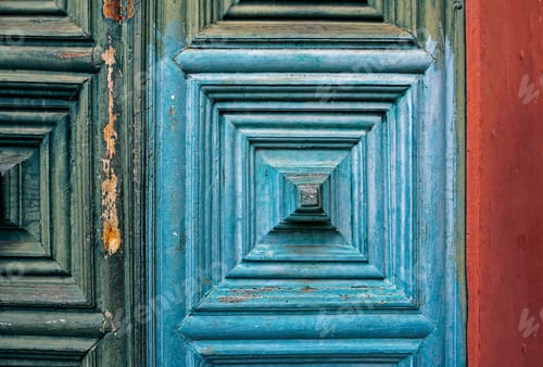 Preview: Baroque Church Door (Detail) In Historical City Of Ouro Preto, Brazil