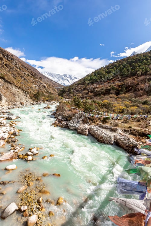 Preview: Ama Dablam Mountain. Trekking Everest Base Camp. Nepal. Asia.