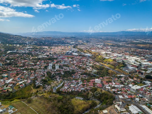 Preview: Beautiful Aerial View Of The City Of San Jose Costa Rica