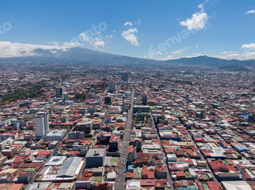 Preview: Beautiful Aerial View Of The Empty Streets Due To Coronavirus Disease (Covid-19) In San Jose Costa