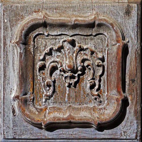Preview: Carved Wood, Church Door Detail