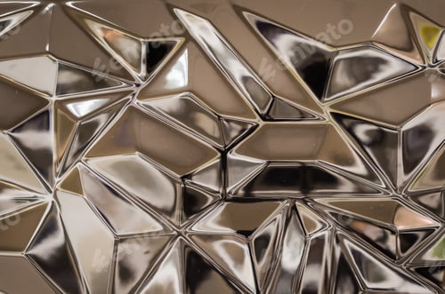 Preview: Abstract Metal Texture With Geometric Reflection