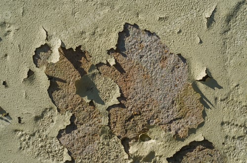 Preview: Wall With Peeling Paint, Paint Problem. Inadequate Paint System, Water Infiltration.
