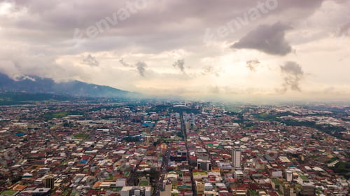 Preview: Beautiful Aerial View Of The City Of San Jose Costa Rica