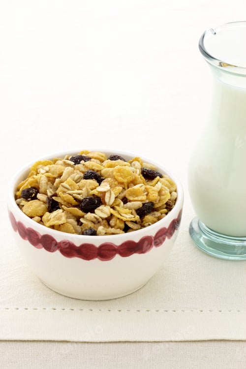 Preview: Delicious And Healthy Granola Or Muesli, With Lots Of Dry Fruits, Nuts And Grains.