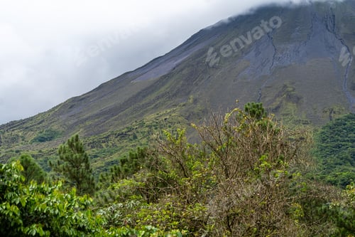 Preview: Beautiful Aerial View Of The Colosal Arenal Volcano In The Costa Rica