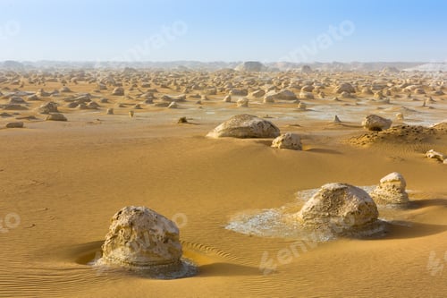 Preview: White Desert At Farafra In The Sahara Of Egypt. Africa.