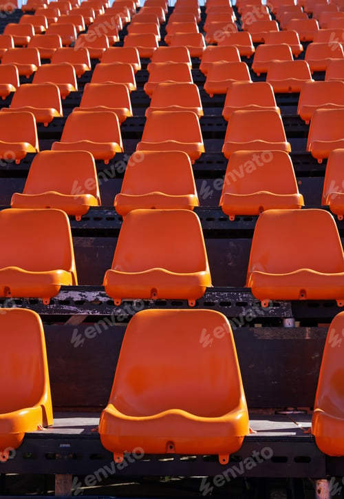 Preview: Empty Orange Seats, Grandstand, Rio