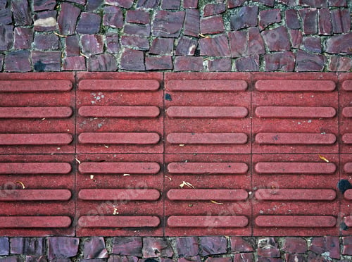 Preview: Warning Bumps For Blind People At The Sidewalk, Belo Horizonte, Brazil