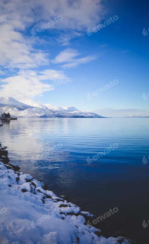 Preview: View Of Beautiful Ushuaia In Winter. Patagonia, Argentina, South America