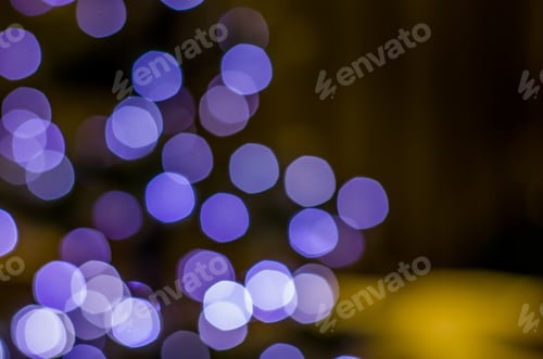 Preview: Christmas Lights Blurred For Backgrounds, Bokeh For Backgrounds.