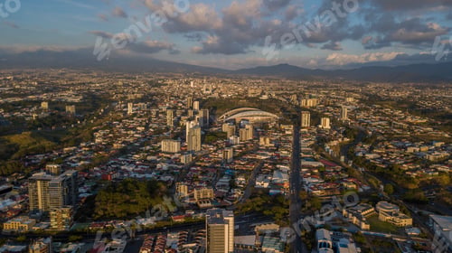 Preview: Beautiful Aerial View Of The Sabana, San Jose, Costa Rica