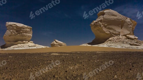 Preview: The White Desert At Farafra In The Sahara Of Egypt. Africa.